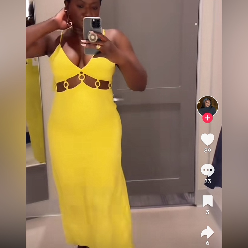 Future Collective Yellow Strappy Dress from Target